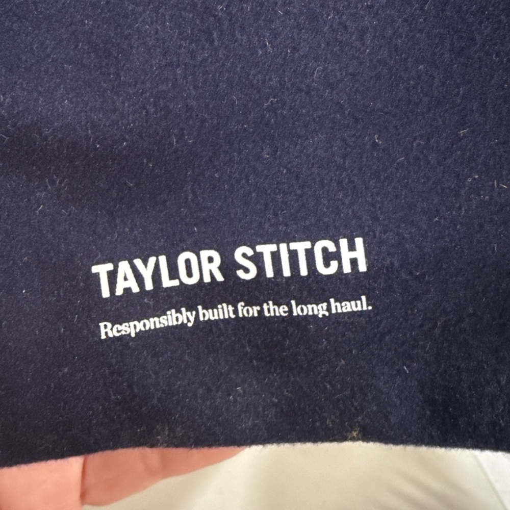 Taylor Stitch Olive Boots with Navy Cloth